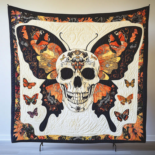 Butterfly Skull WY3110018CL Quilt