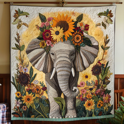 Stunning Elephant WX1712036CL Quilt