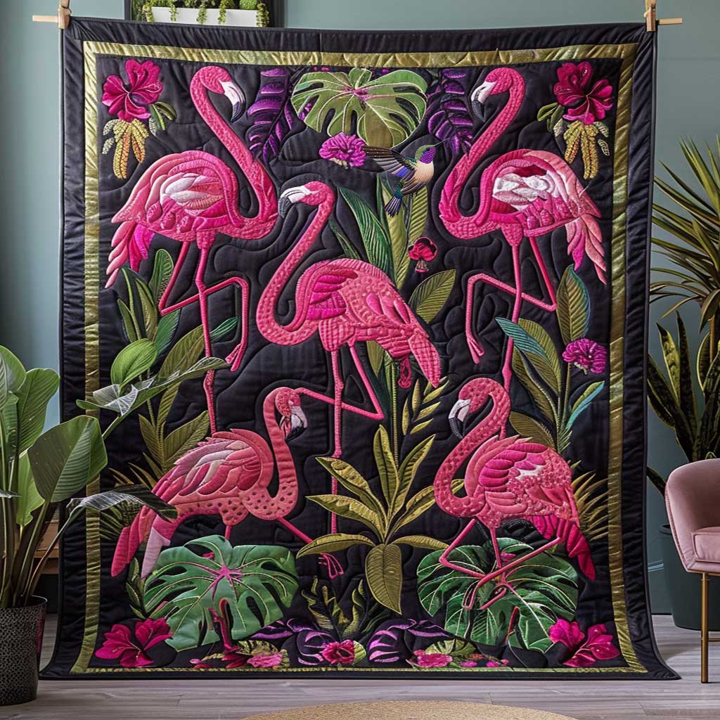 Vivid Flamingo WN1510035CL Quilt