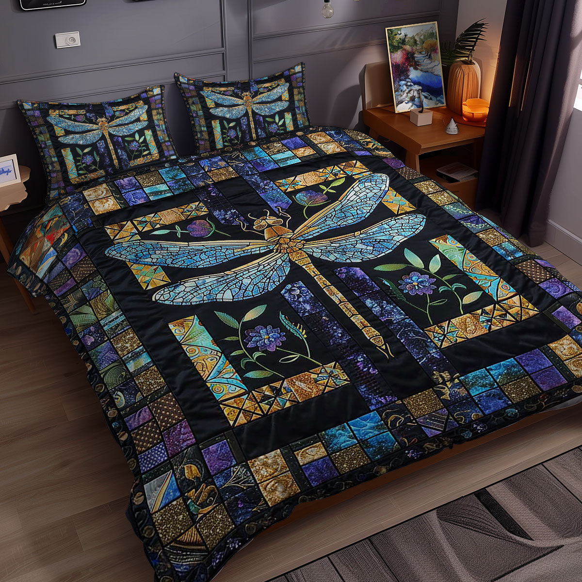 Dragonfly's Crystal Wings WN0310099CL Duvet Cover Set