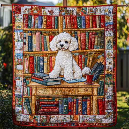 Poodle's Study Session WN0310030CL Quilt