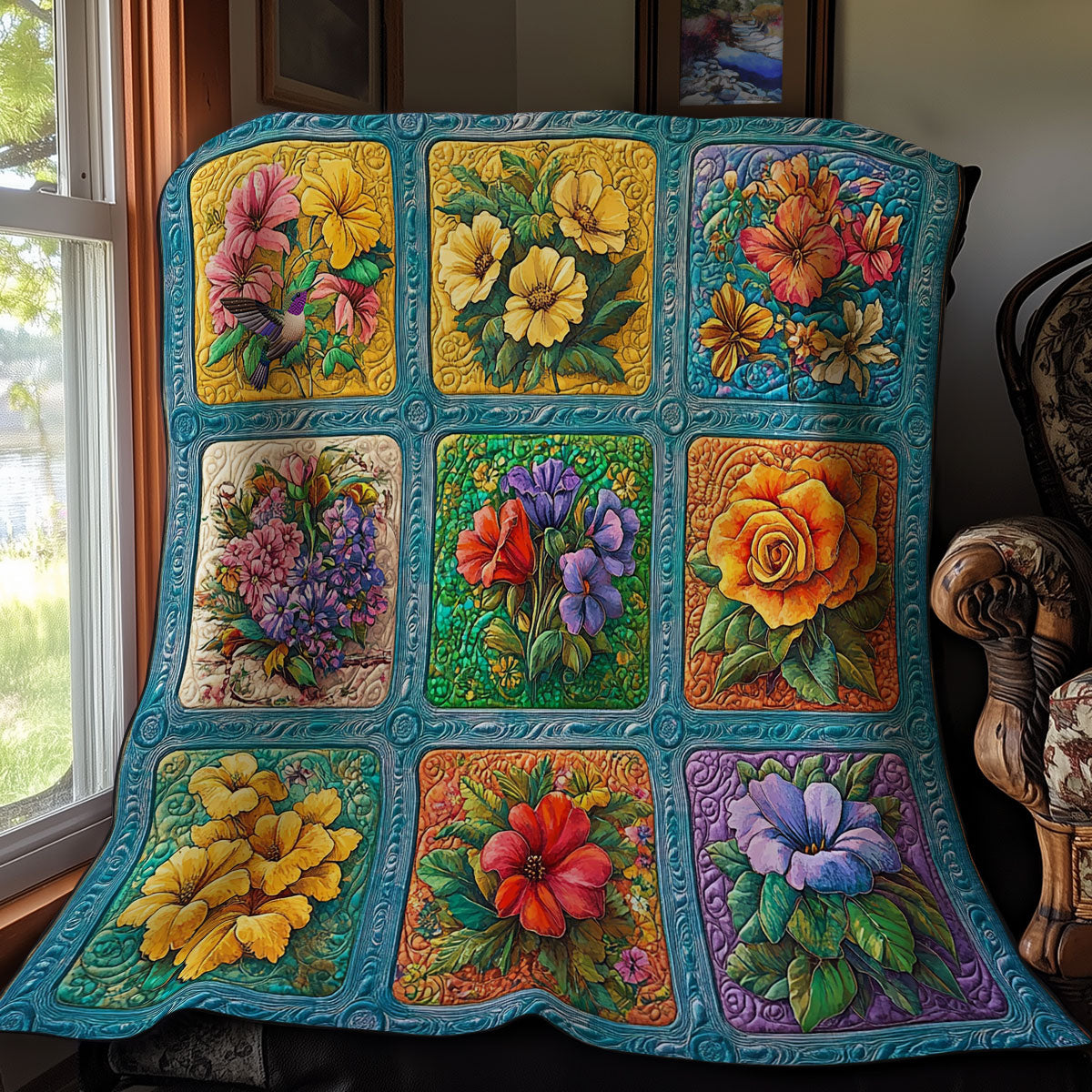 Flower WY1211025CL Quilt