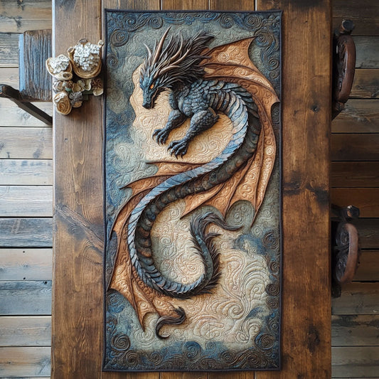 Charming Wing Dragon CP2904032CL Quilted Table Runner