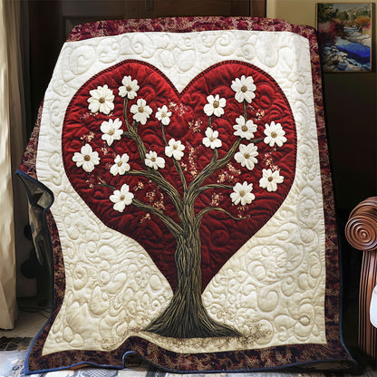 Flower Tree Heart WY1502007CL Quilt