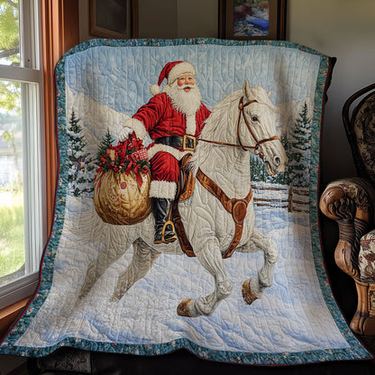 Santa Claus Riding Horse WY1211044CL Quilt