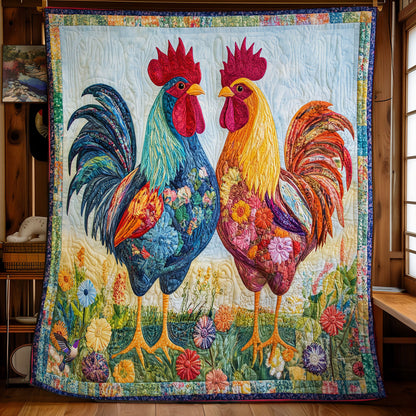 Couple Chicken WY1911069CL Quilt