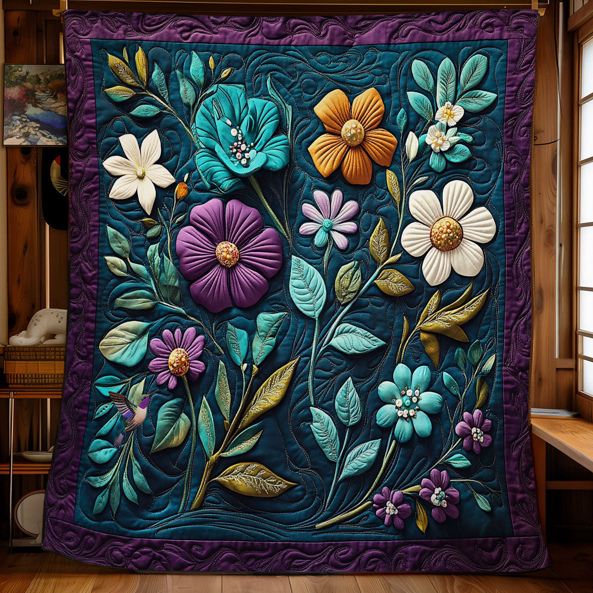 Flower WY0911014CL Quilt
