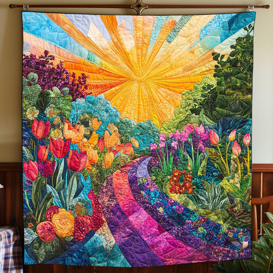 Sunny Tulip Route WP1012044CL Quilt