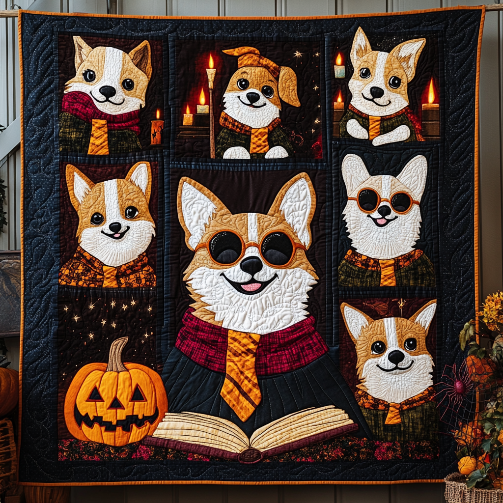 Corgi Spellbook WN2409010CL Quilt