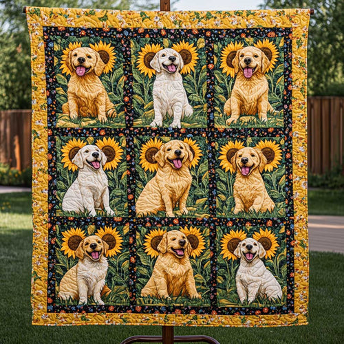Golden Retriever Sunny Day WN2709141CL Quilt