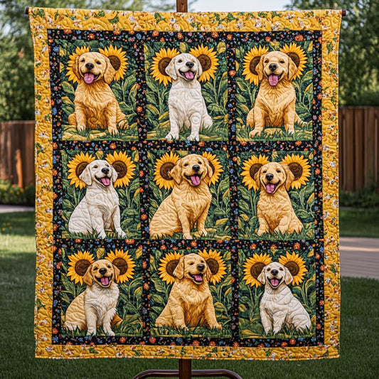 Golden Retriever Sunny Day WN2709141CL Quilt