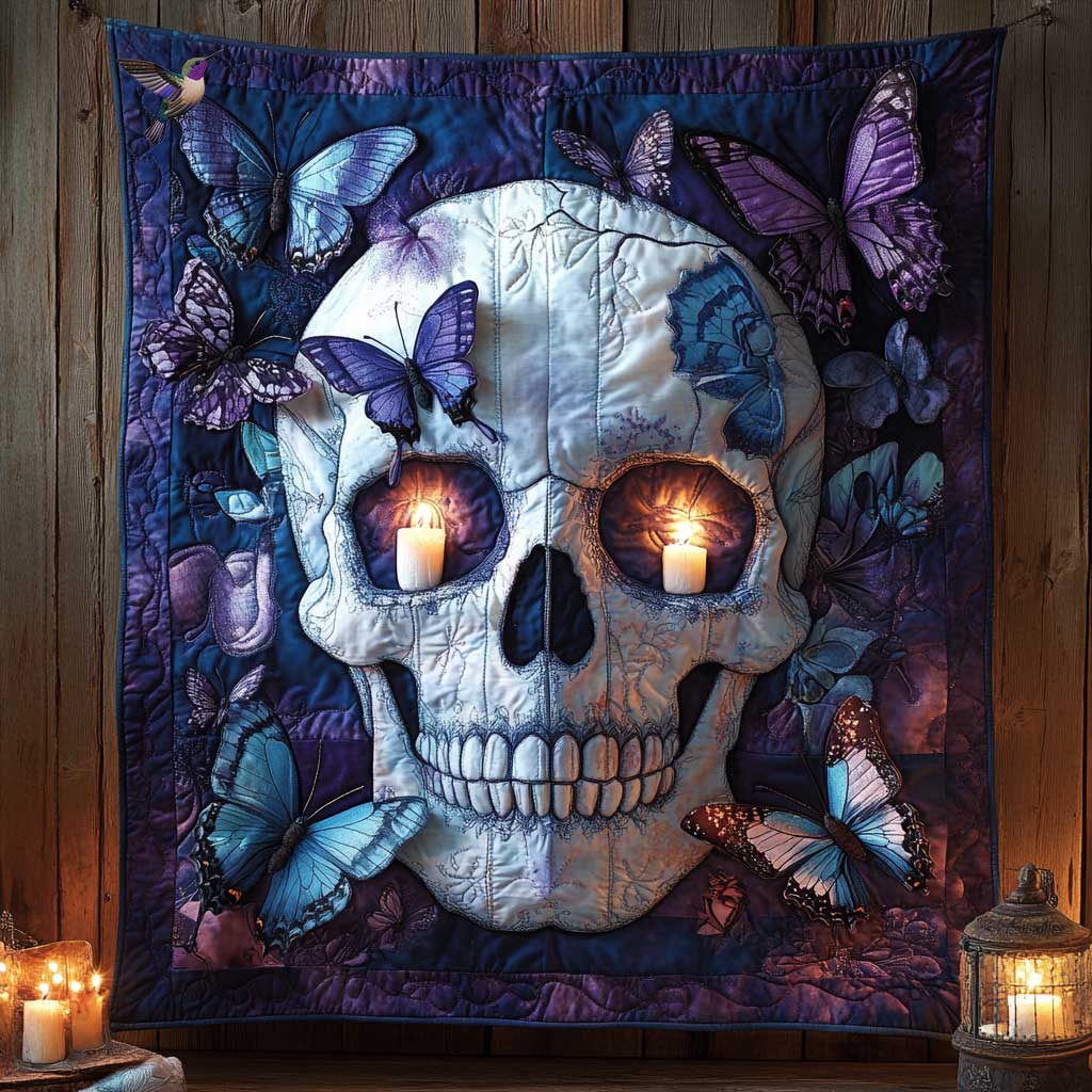 Skull Of Butterflies WN2410011CL Quilt