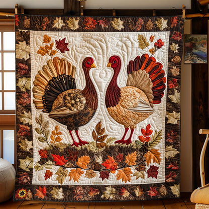 Rustic Turkey Charm WJ2512022CL Quilt