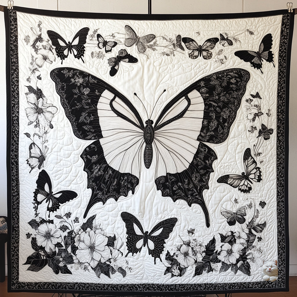 Black Butterfly WU3110080CL Quilt