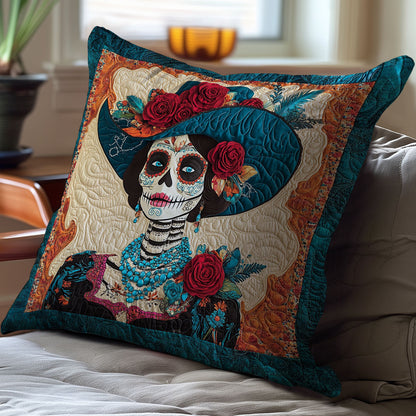 Sombrero Hat Skull Women WY0101034CL Quilt Pillow Case