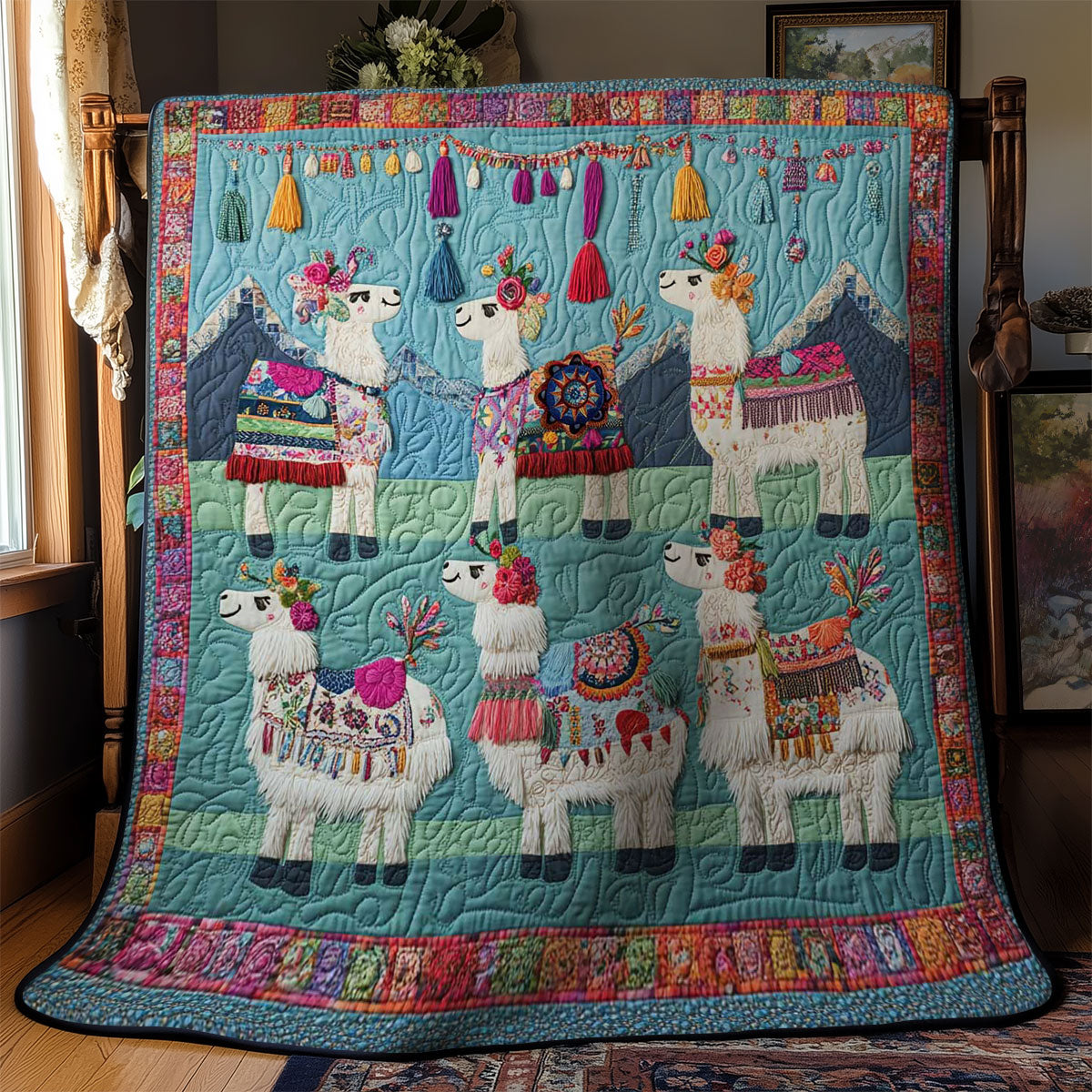 Ornate Llama Spirit WN2312031CL Quilt