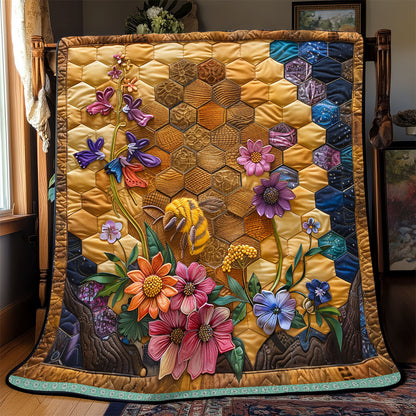 Bee Habitat Flower WP0609003CL Quilt