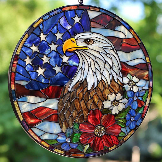 Eagle American WN2811029CL Stained Glass Suncatcher