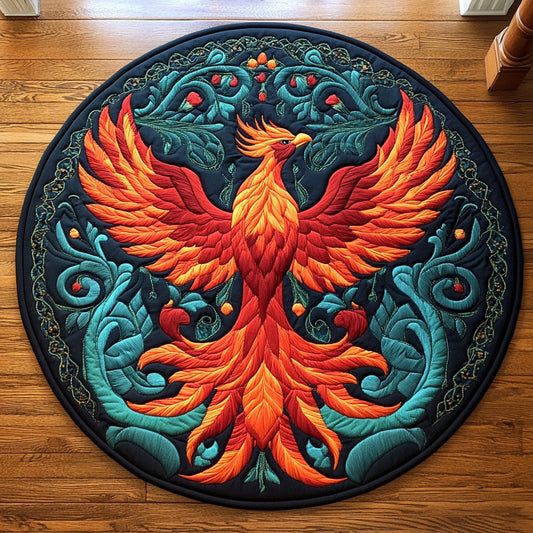 Phoenix Bloom CP0707030CL Quilted Round Mat