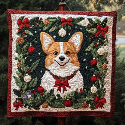 Corgi Festive Spirit WN0710061CL Quilt