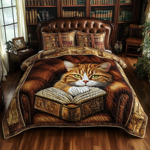 Orange Cat Book WT2702040CL Duvet Cover Set