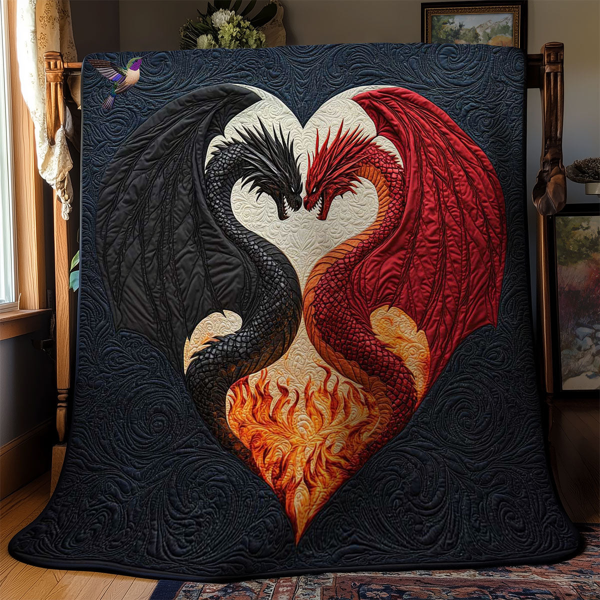 Mystic Dragons Heart WN1812049CL Quilt