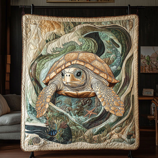 Ancient Turtle  WU2610064CL Quilt