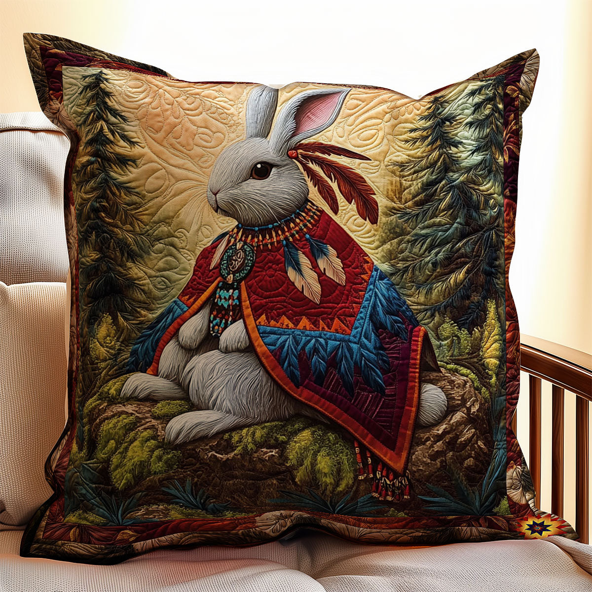 Aboriginal Rabbit WY1112057CL Quilt Pillow Case