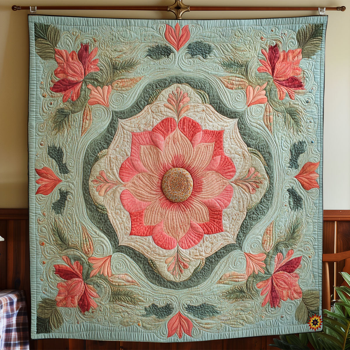 Lotus Bloom WY0811003CL Quilt