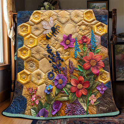 Floral Honey Bee WP0609022CL Quilt