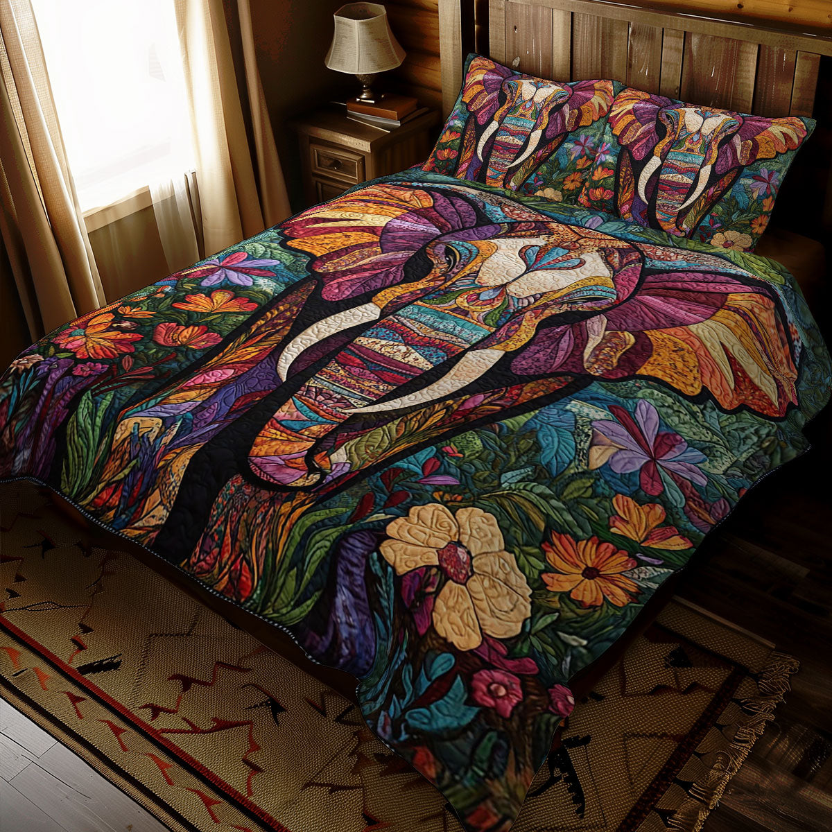 Patchwork Elephant WJ1211032CL Duvet Cover Set