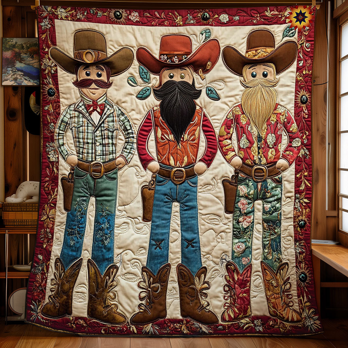 Cowboy Nutcracker WY0712048CL Quilt