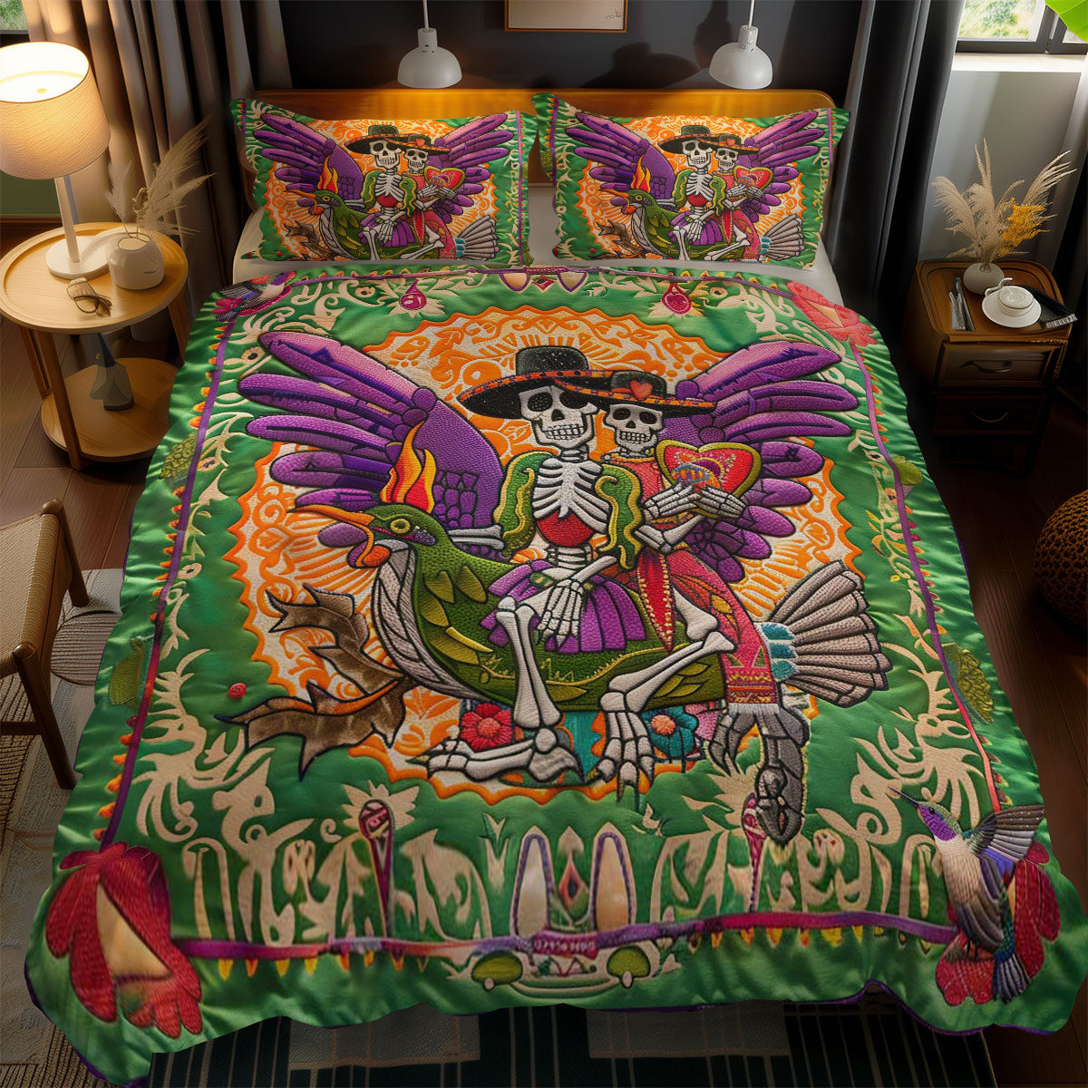 Flying Skeleton Adventure WN2110093CL Duvet Cover Set