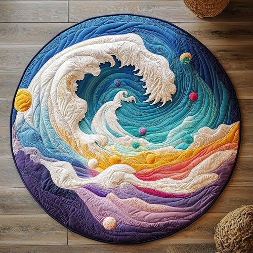 RainBow Wave CP1504067CL Quilted Round Mat