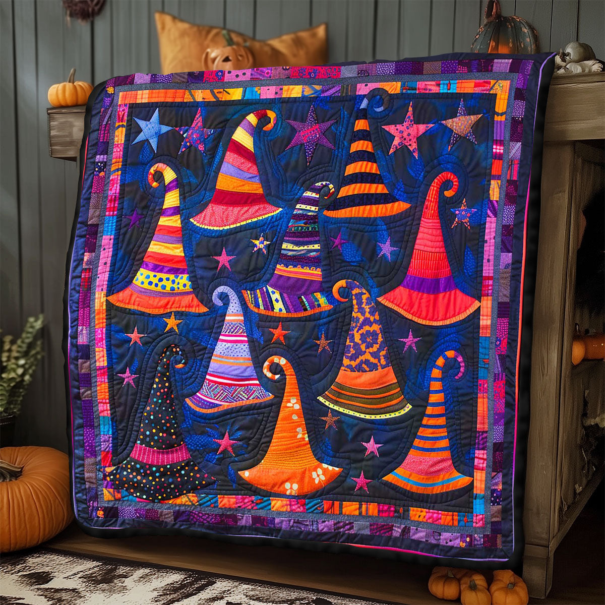 Witch Hat Halloween WP1308039CL Quilt