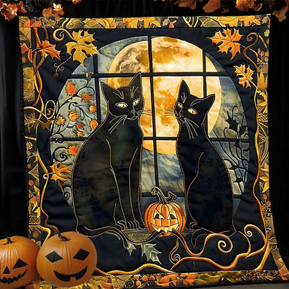 Halloween Black Cat WP0909026CL Quilt