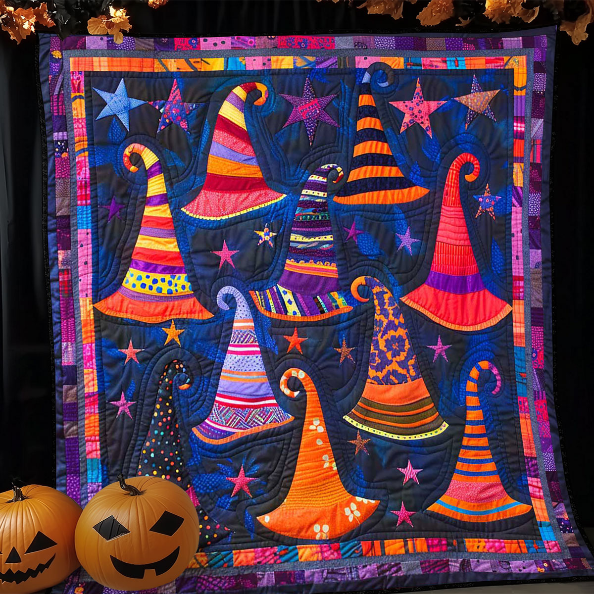 Witch Hat Halloween WP1308039CL Quilt