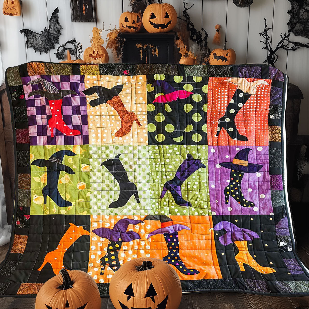 Wicked Style Halloween WP1308037CL Quilt