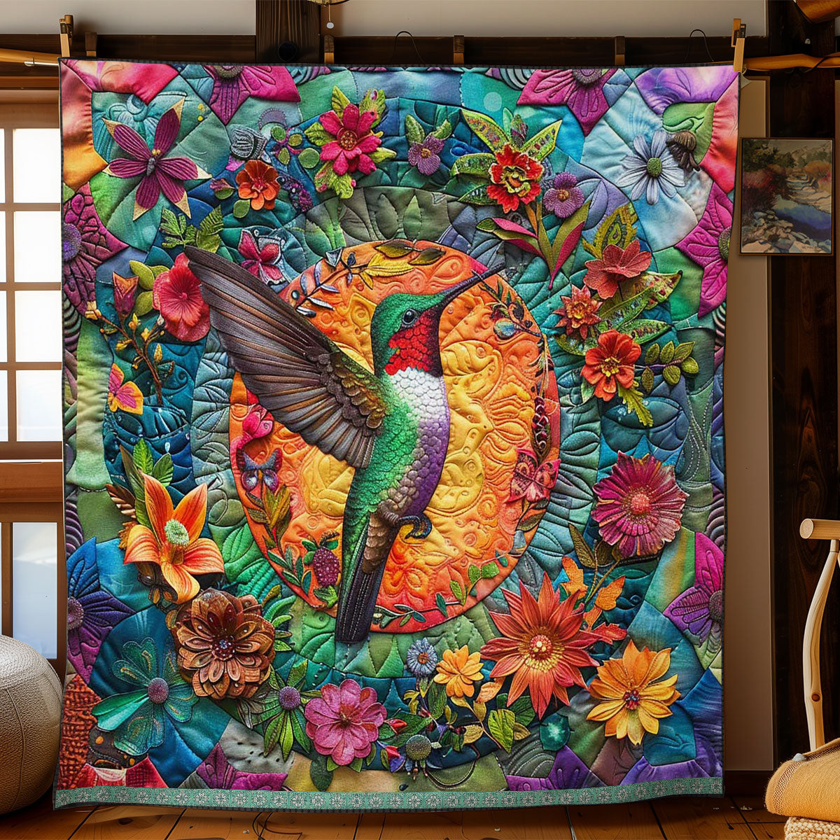 Tropical Hummingbird WJ2809026CL Quilt