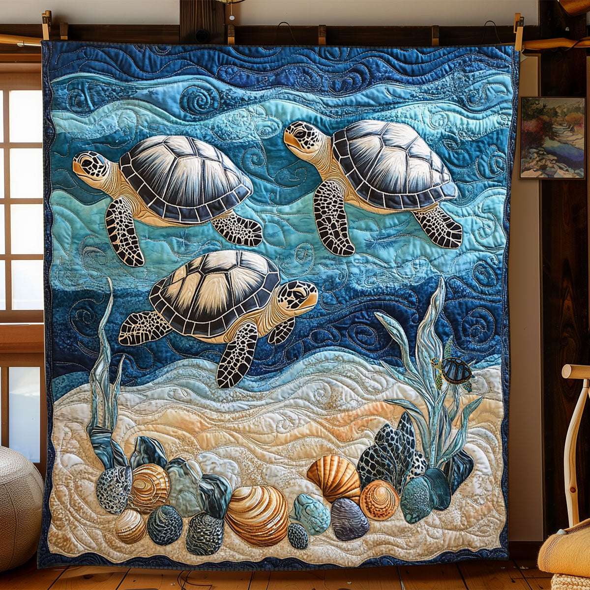 Sea Turtle WJ2612024CL Quilt