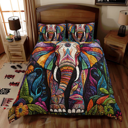 Patchwork Elephant WJ0911029CL Duvet Cover Set