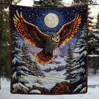 Owl Glowing Night WU3110008CL Quilt