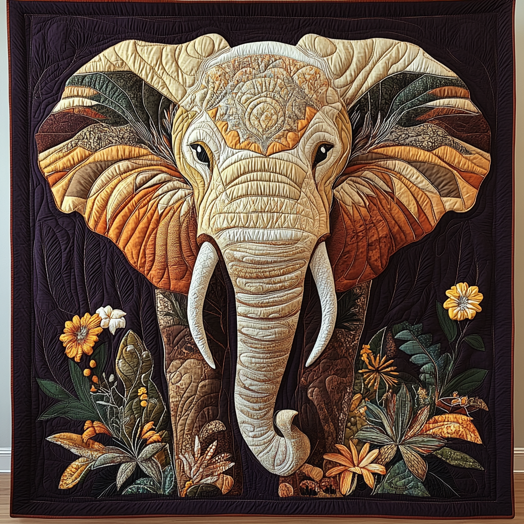 Elephant Majesty WG1501023CL Quilt