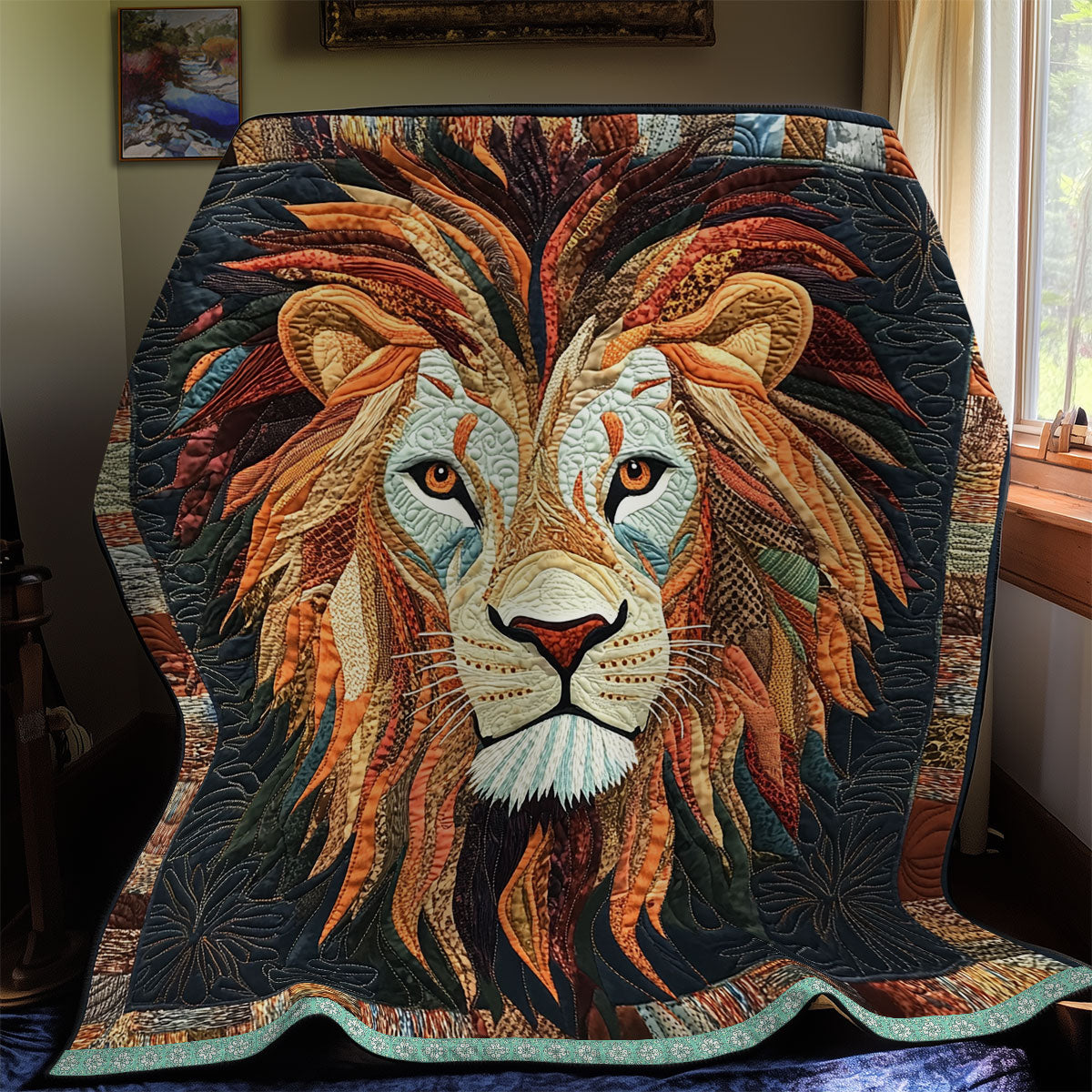 Lion Portrait WX1912016CL Quilt