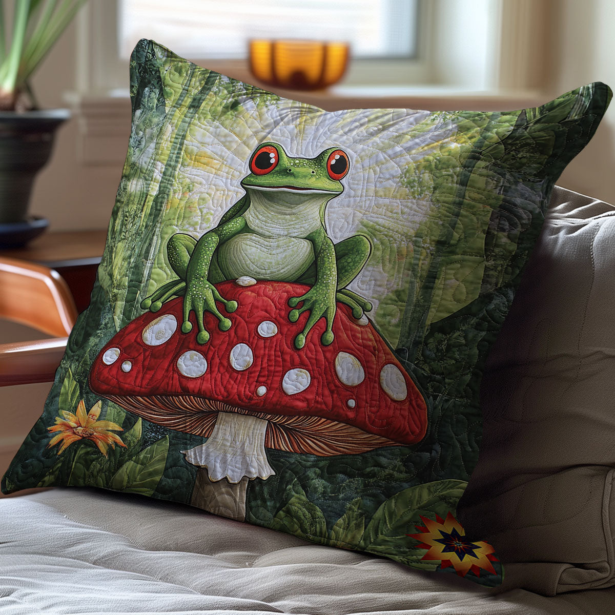 Frog WY0212082CL Quilt Pillow Case