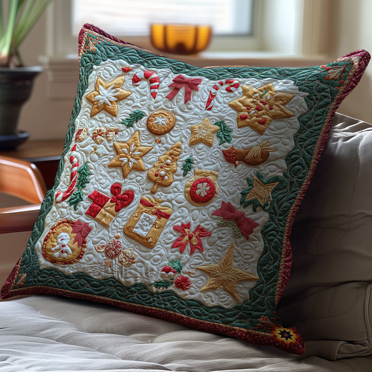 Christmas Symbol WY0911050CL Quilt Pillow Case