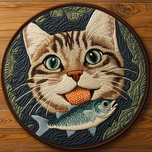 Licking Fish CP0505011CL Quilted Round Mat