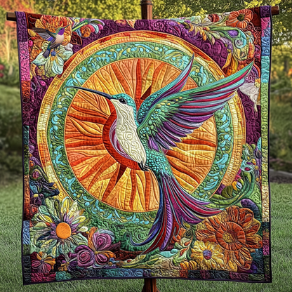Hummingbird Spirit Mandala WN0310081CL Quilt