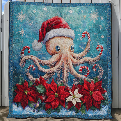 Christmas Poinsettia Octopus WY1311032CL Quilt