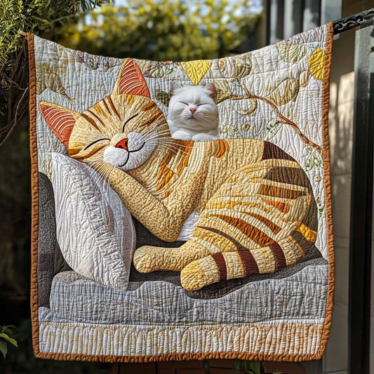 Nap Time Yellow Cat WP0810035CL Quilt